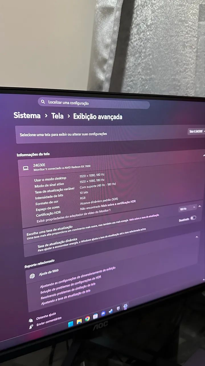 Monitor Gamer 180 HZ - Foto 2