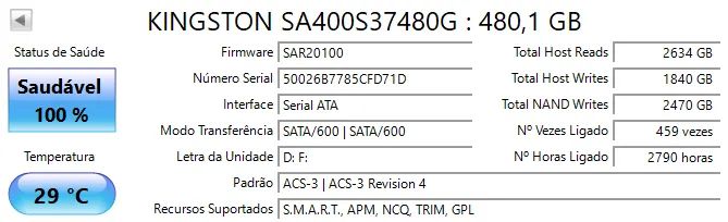 SSD SATA Kingston A400 480 GB - Foto 2