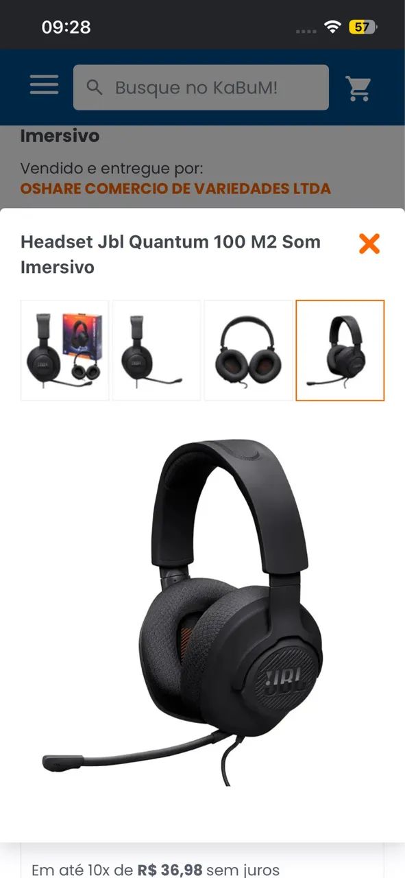 Fone original JBL