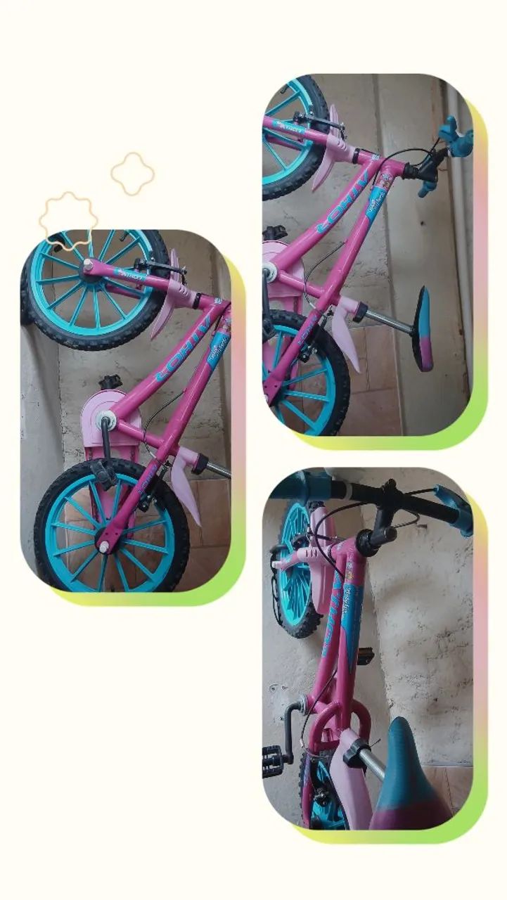 Bicicleta infantil aro 16 athor - Foto 4