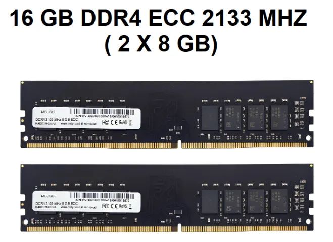 16 GB DDR4 2133 MHz ECC (servidor) (2 x 8 GB) - Memória RAM