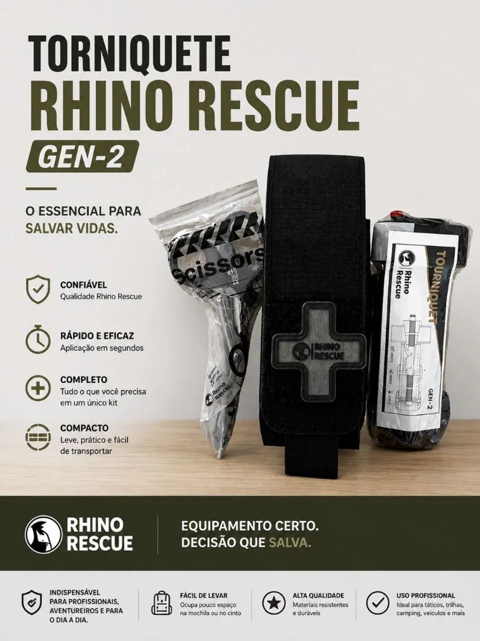 Kit torniquete Rhino Rescue Gen2