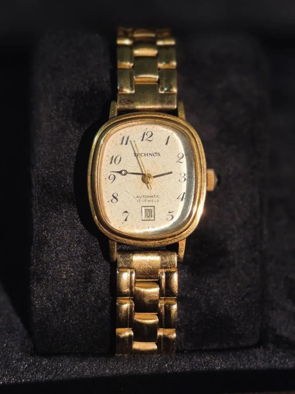 TECHNOS | SWISS MADE | AUTOMATIC DATE | FULL GOLD PLATED - Foto 2