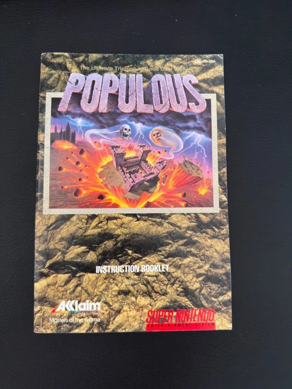 Manual  Populous Super Nintendo Original