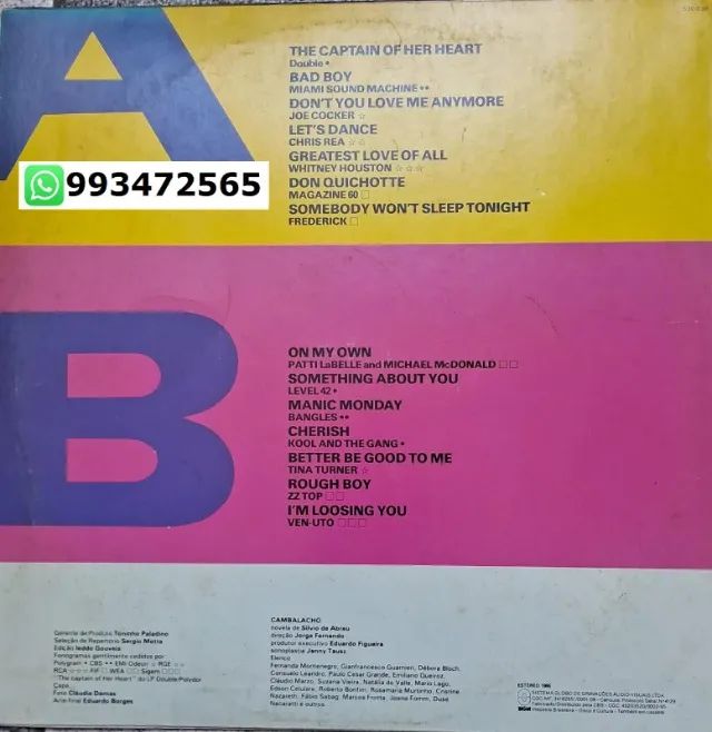 DISCO DE VINIL - CAMBALACHO INTERNACIONAL 1986 - NOVELA REDE GLOBO - Foto 2