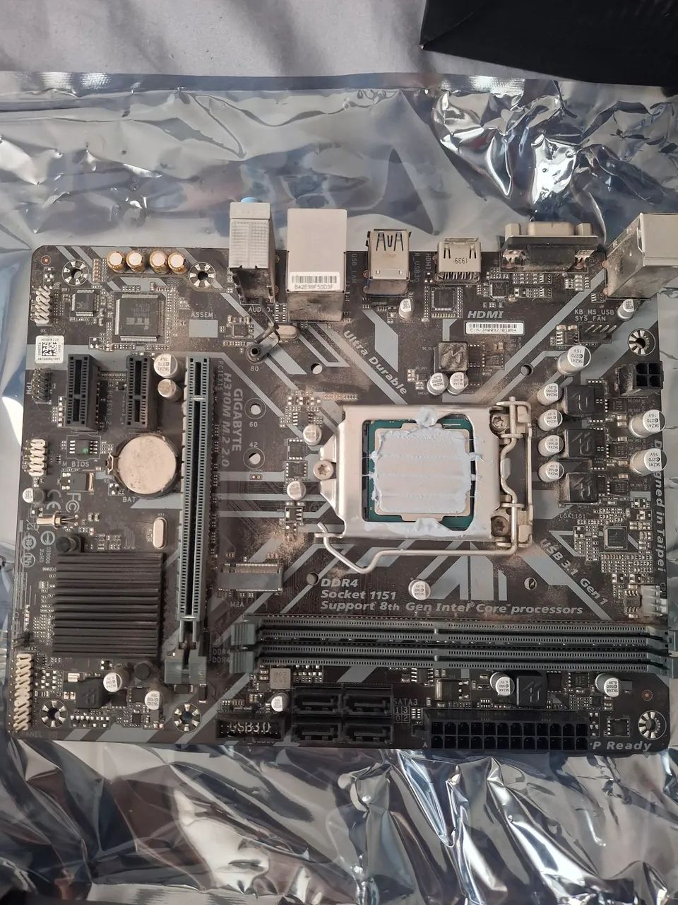 KIT UPGRADE - Intel i3-9100F + Placa-mãe Gigabyte H310M M.2 2.0