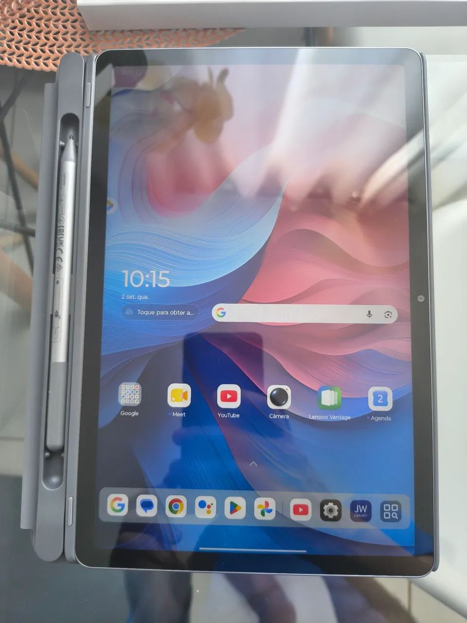 Tablet Lenovo+Capa com Teclado+Estado de Loja - Foto 2