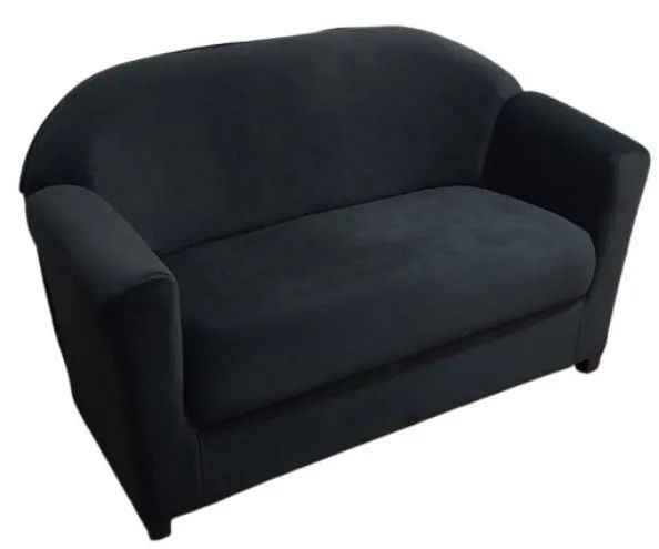 Sofá 2 Lugares Veludo Preto Novo - Foto 3