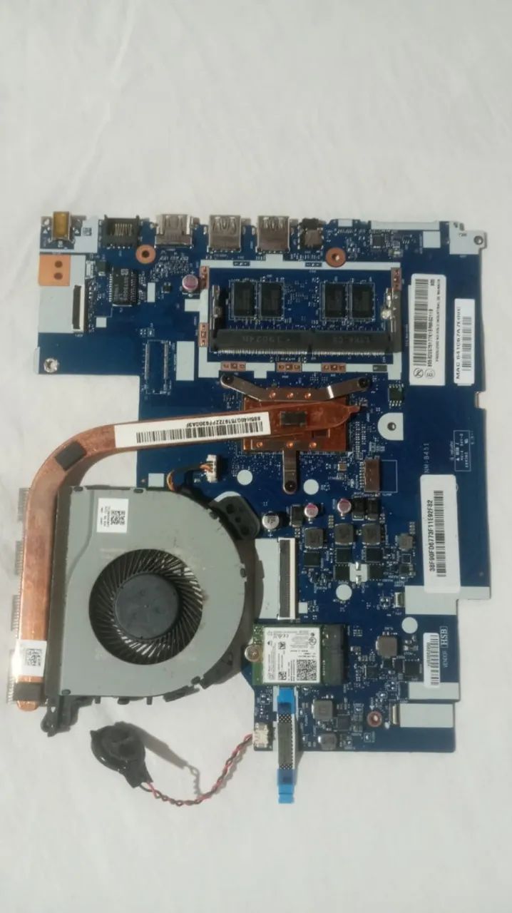 Placa mãe e processador core i3 de 7º geração notebook Lenovo ideapad 330 