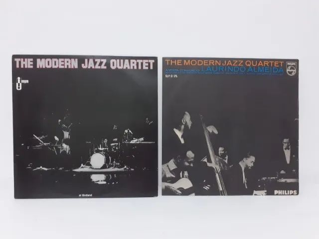 02 Lp´s Discos "The Modern Jazz Quartet" com Laurindo Almeida e "at Birdland.