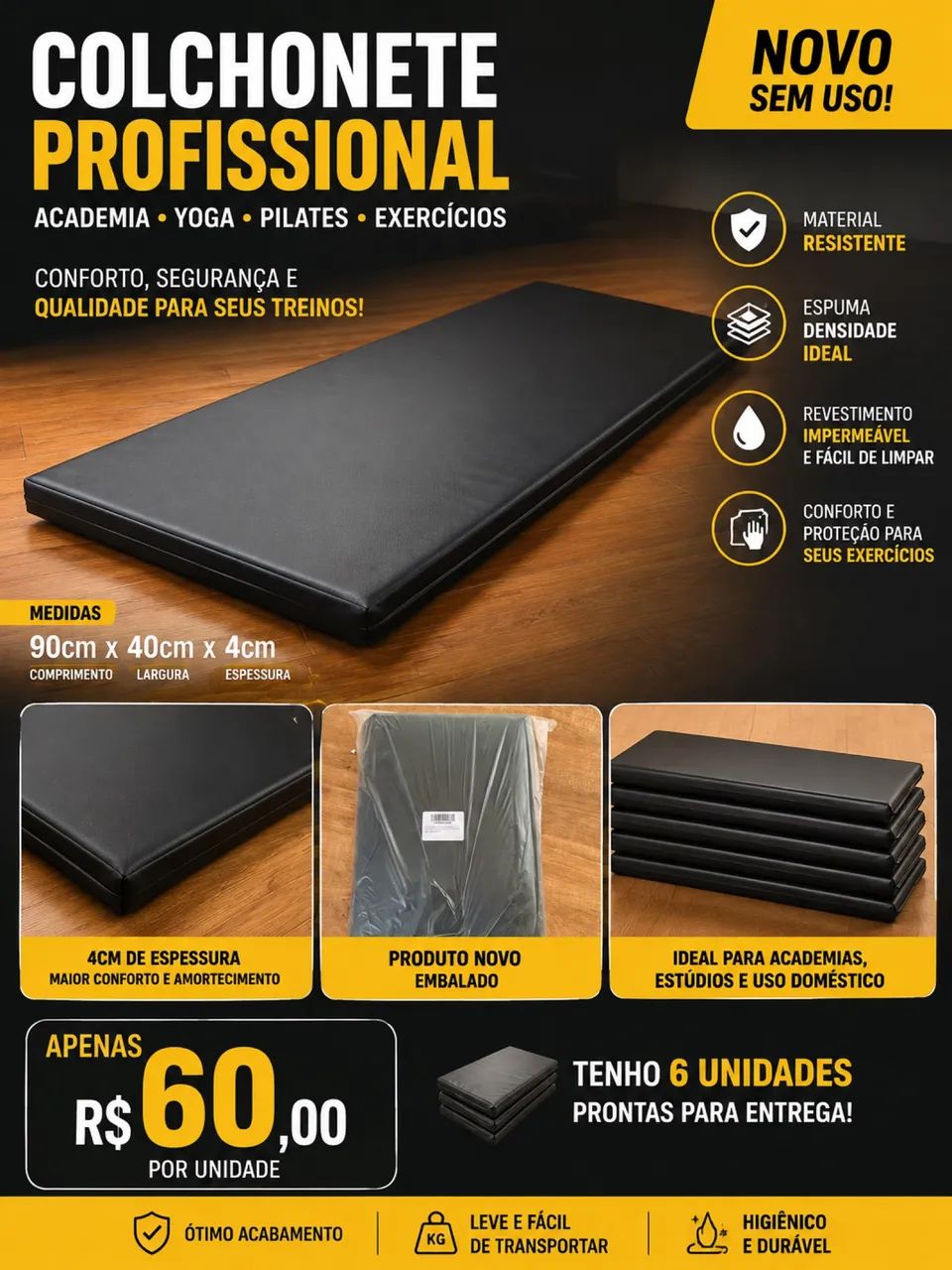 Colchonete Profissional Academia 