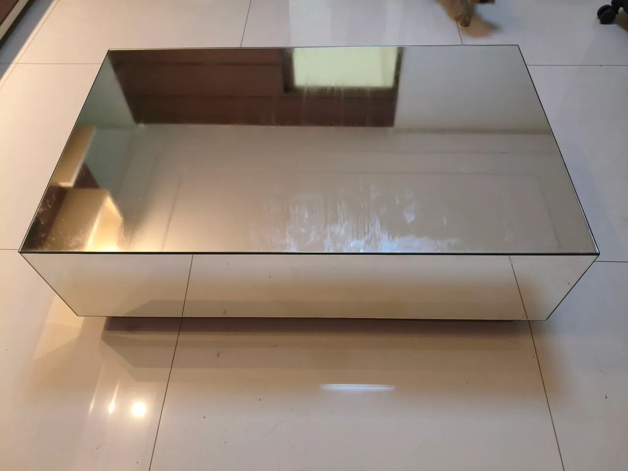Mesa de Centro Espelhada Retangular - Estado de Nova (Sem Riscos) - Foto 5