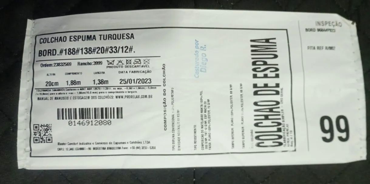 Colchão Casal Prorelax Turquesa D33 - Ótimo Estado! - Foto 4