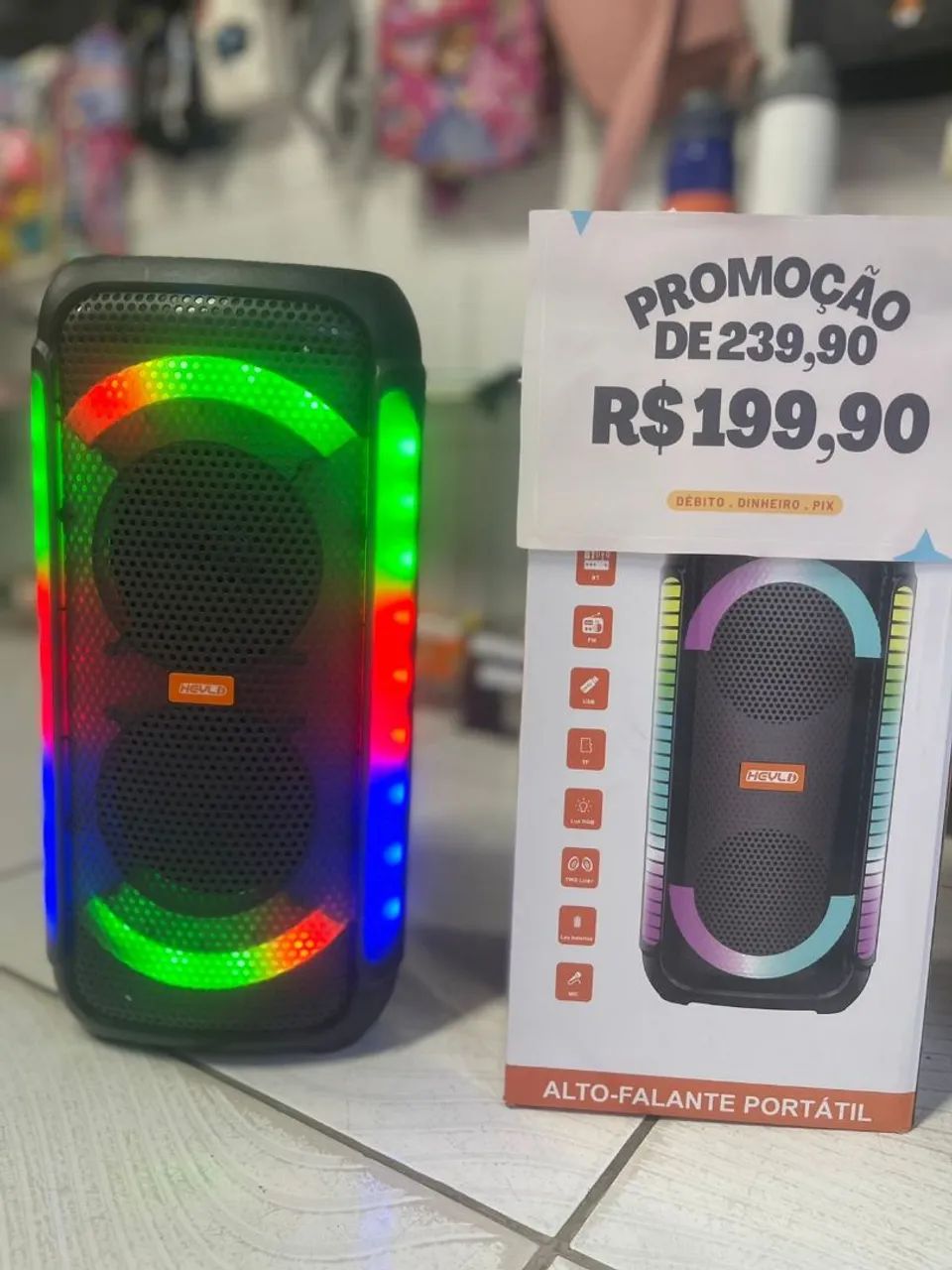 Caixa de som bluetooth 