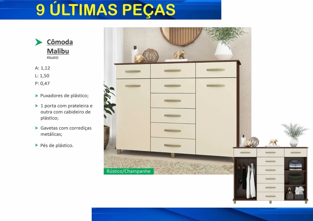 COMODA MALIBU CO180 8G 2P 