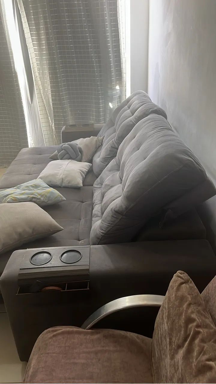 Sofá retrátil 2 lugares 