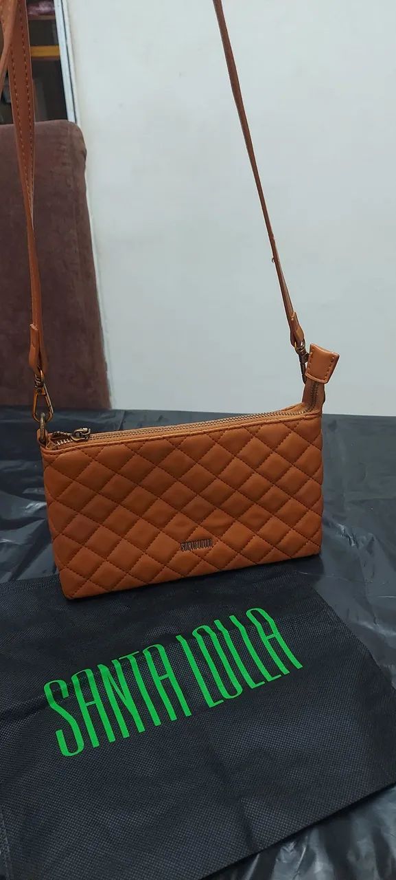 Bolsa Transversal  Retangular  Santa Lolla - Foto 2