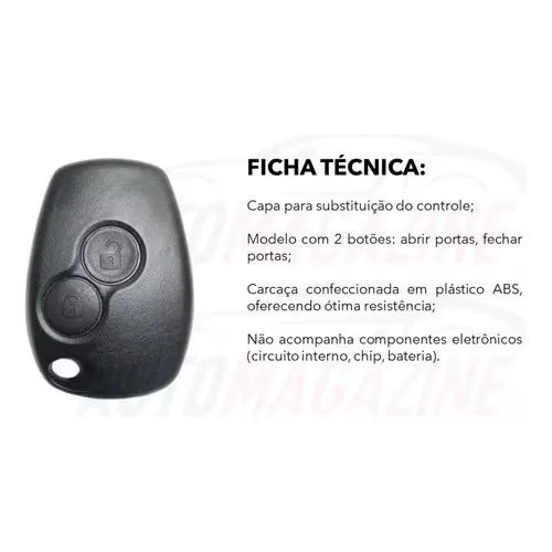 Capa Carcaça Chave Renault Sandero Logan Duster  - Foto 2
