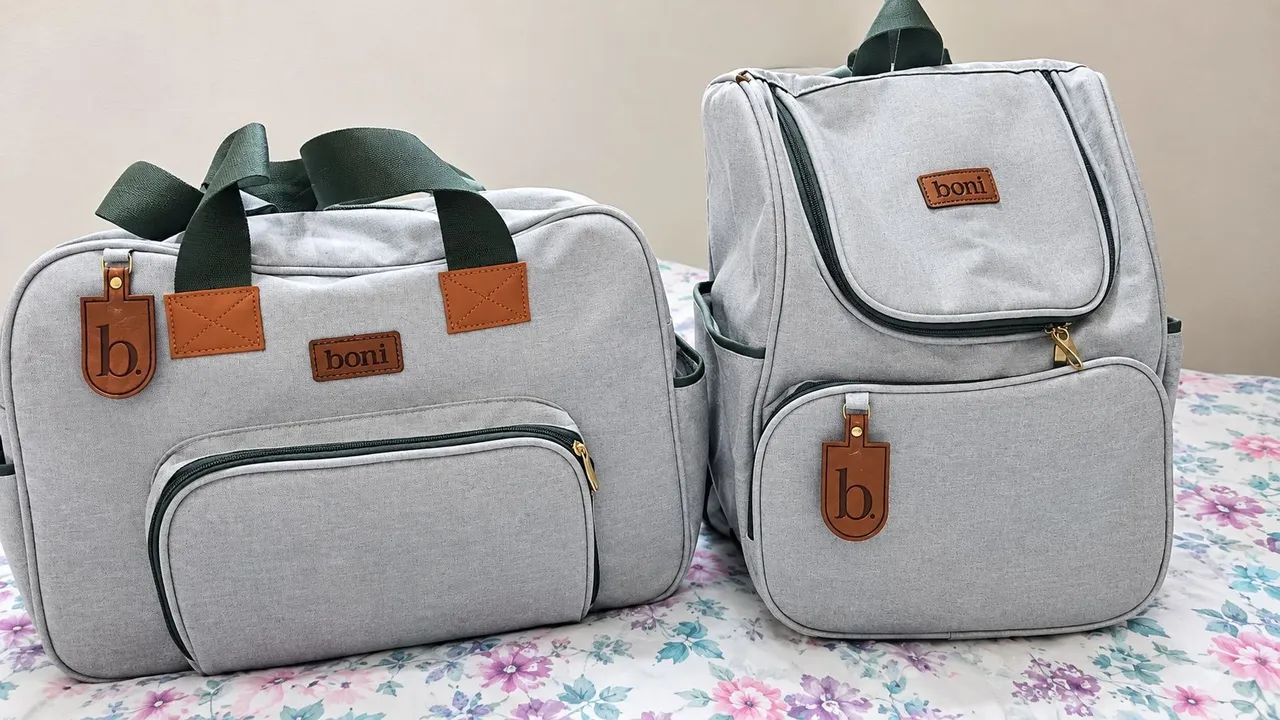 Kit Bolsa Maternidade Em Linho