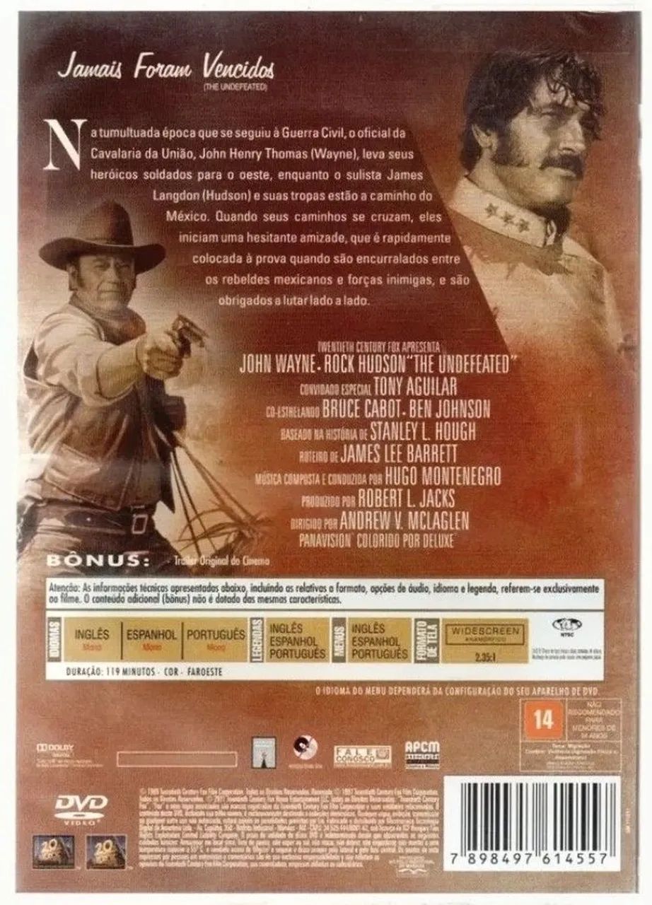 Dvd Jamais Foram Vencidos. - Foto 3