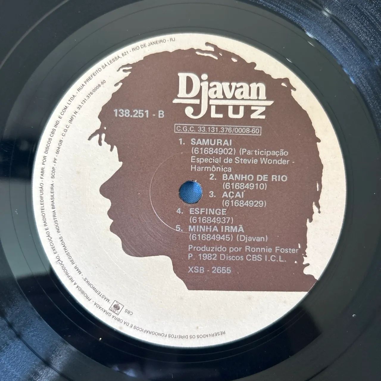 LP Djavan Luz Vinil Original 1982 - Completo C/ Encarte Excelente - Foto 3