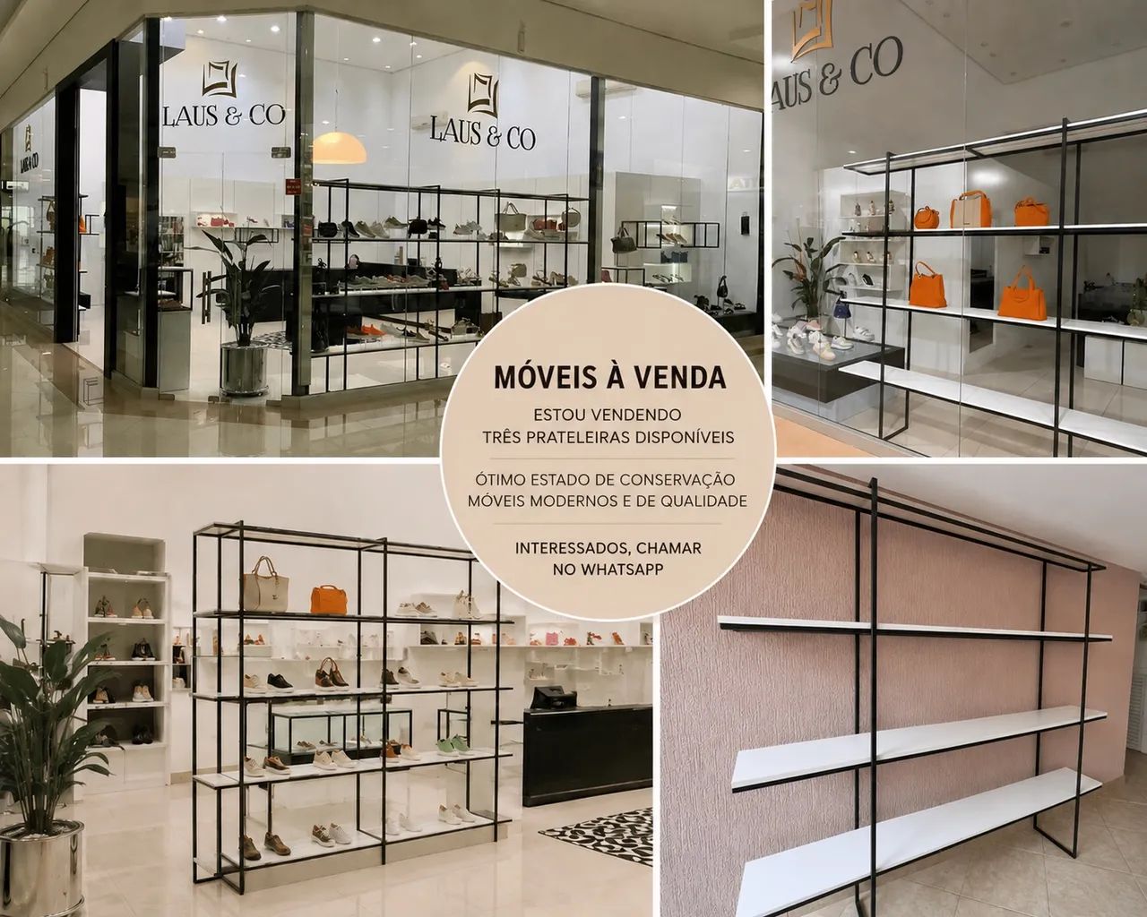 Móveis Industriais para Loja - Vitrine