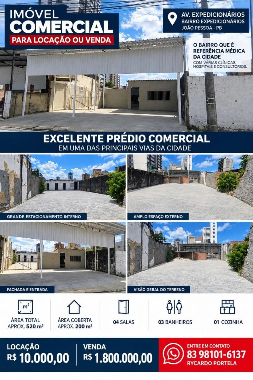 Imóvel comercial para venda e locação 