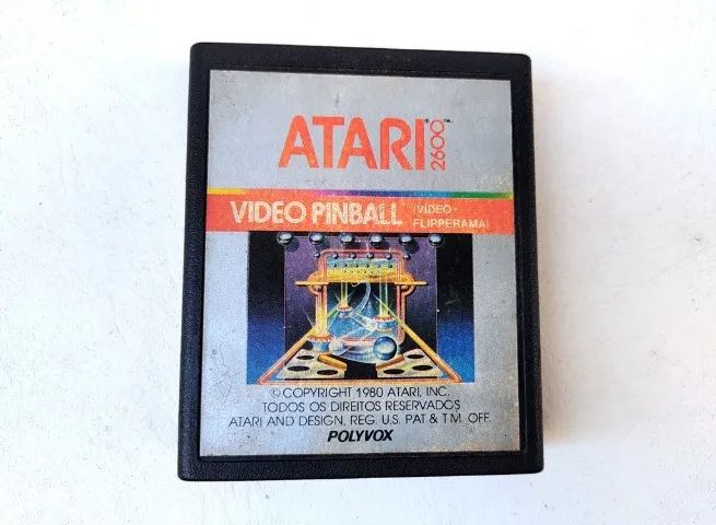 Video Pinball - Cartucho Polyvox Para Atari 2600