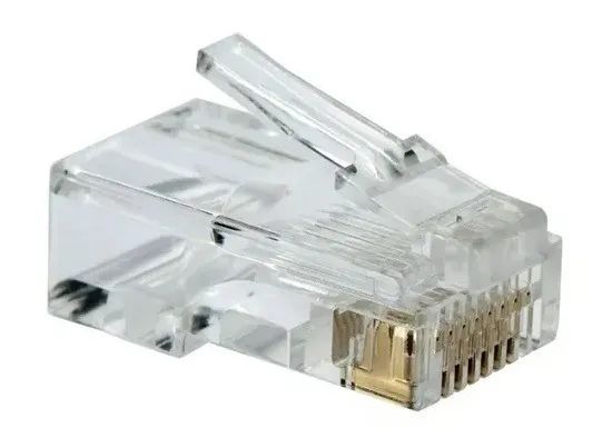 Conector Macho RJ45 para Cabo de Rede Banhado a Ouro