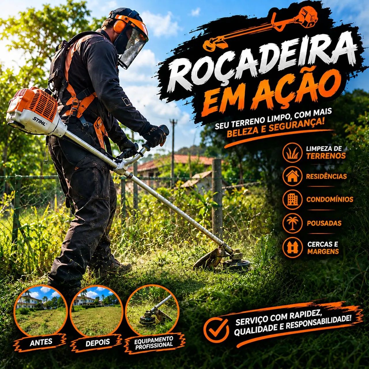 Roçagem e Limpeza de Terrenos