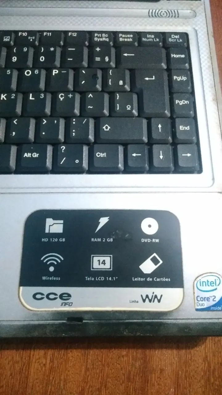 Notebook CCE Win W93 + Carregador E Manual (Para Peças / Sem bateria) - Foto 3