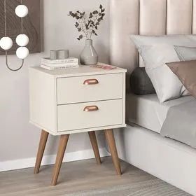 Mesa de Cabeceira Janus 2 Gavetas - Oferta!