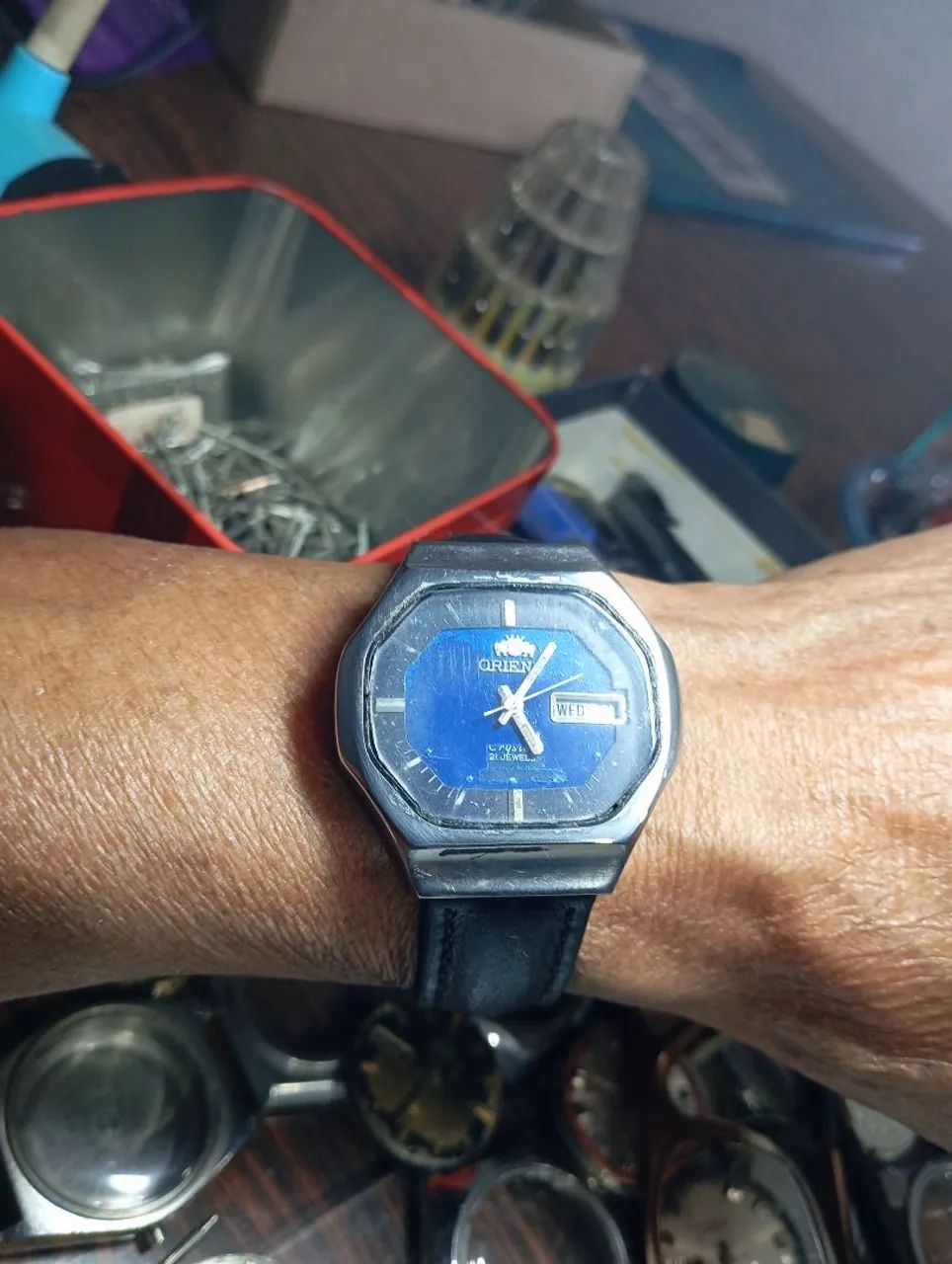 Relógio automatico Orient antigo, - Foto 4
