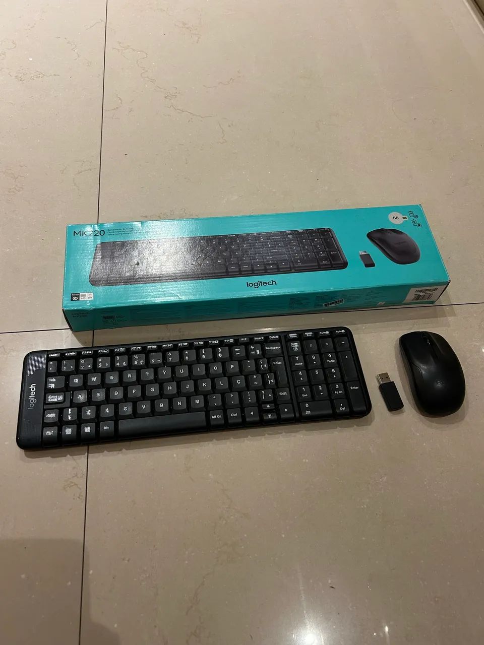 Combo Teclado e Mouse Sem Fio Logitech