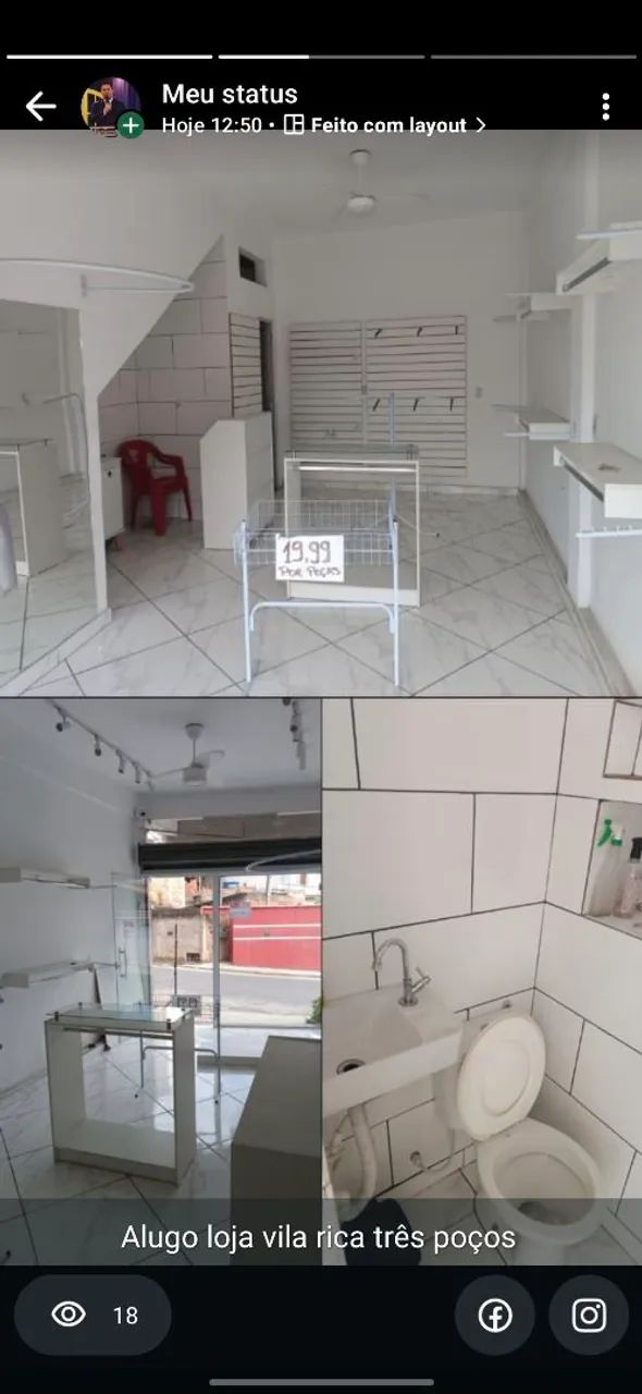 Vendo móveis para loja de roupas 