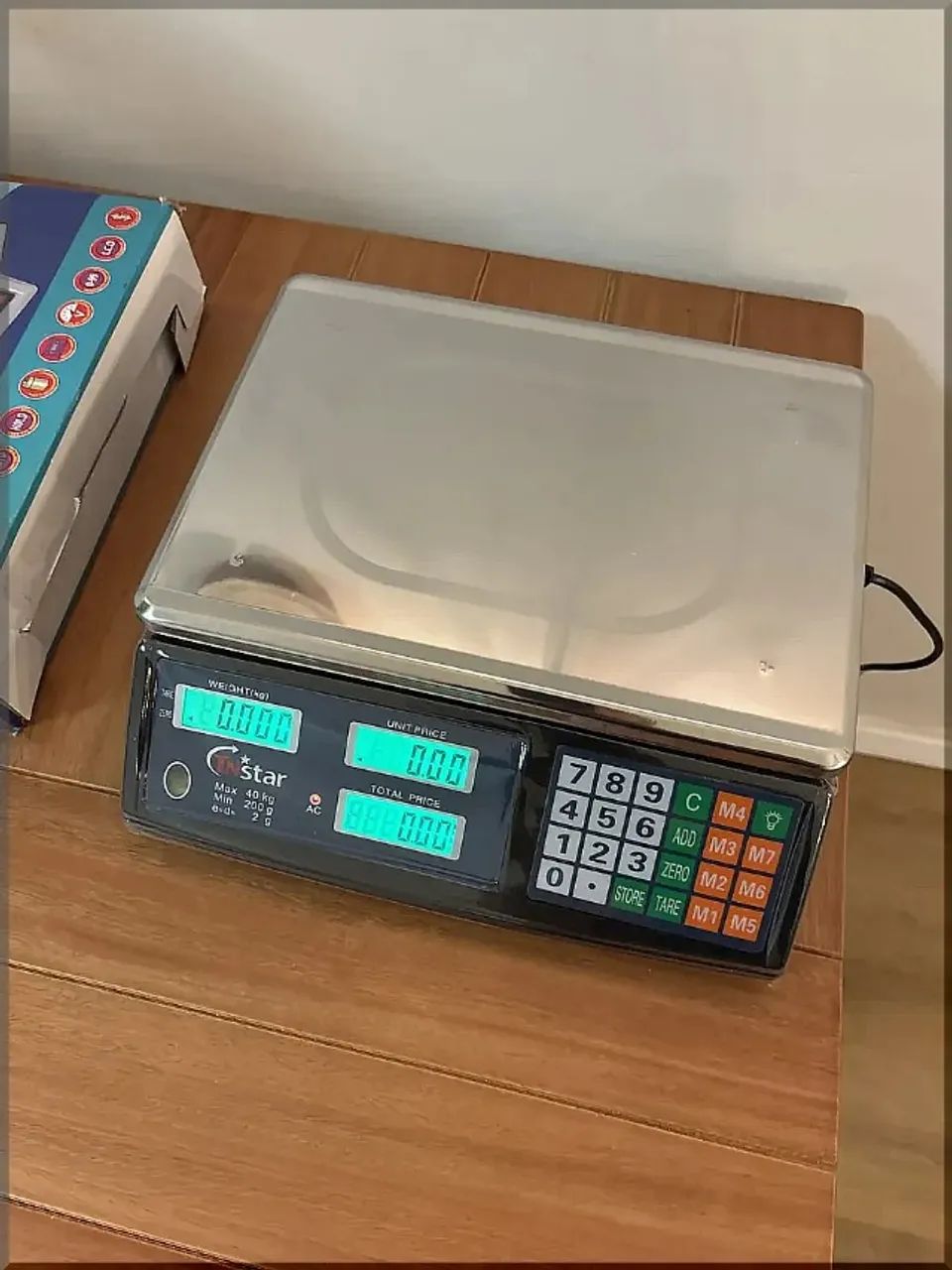 Balança digital para 40kg com bateria integrada e visor eletrônico Pronta entrega - Foto 2