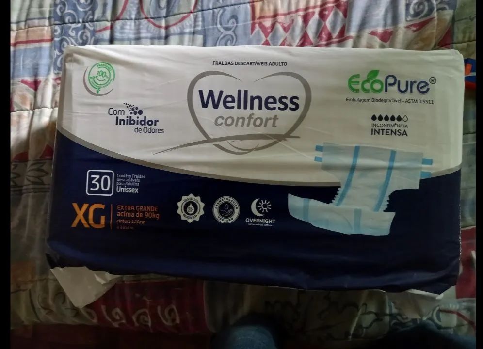 Fralda Geriátrica Wellness Comfort XG - 30 Unidades | Alta Absorção