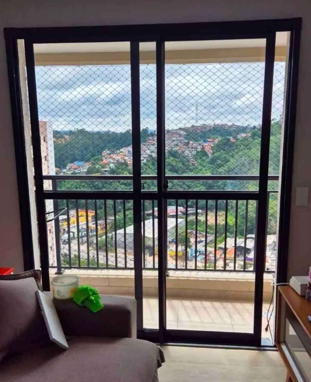 Aluminum balcony door