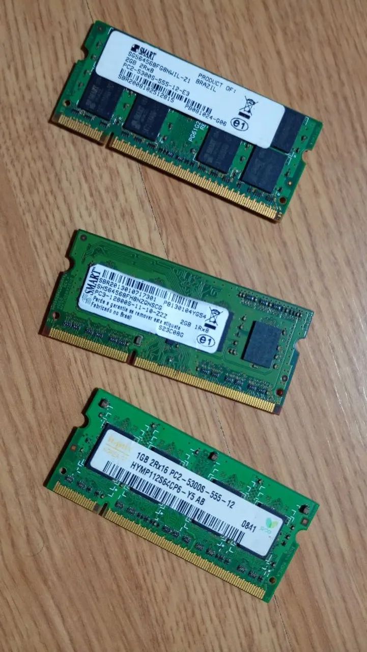 Memórias PC e Notebook 