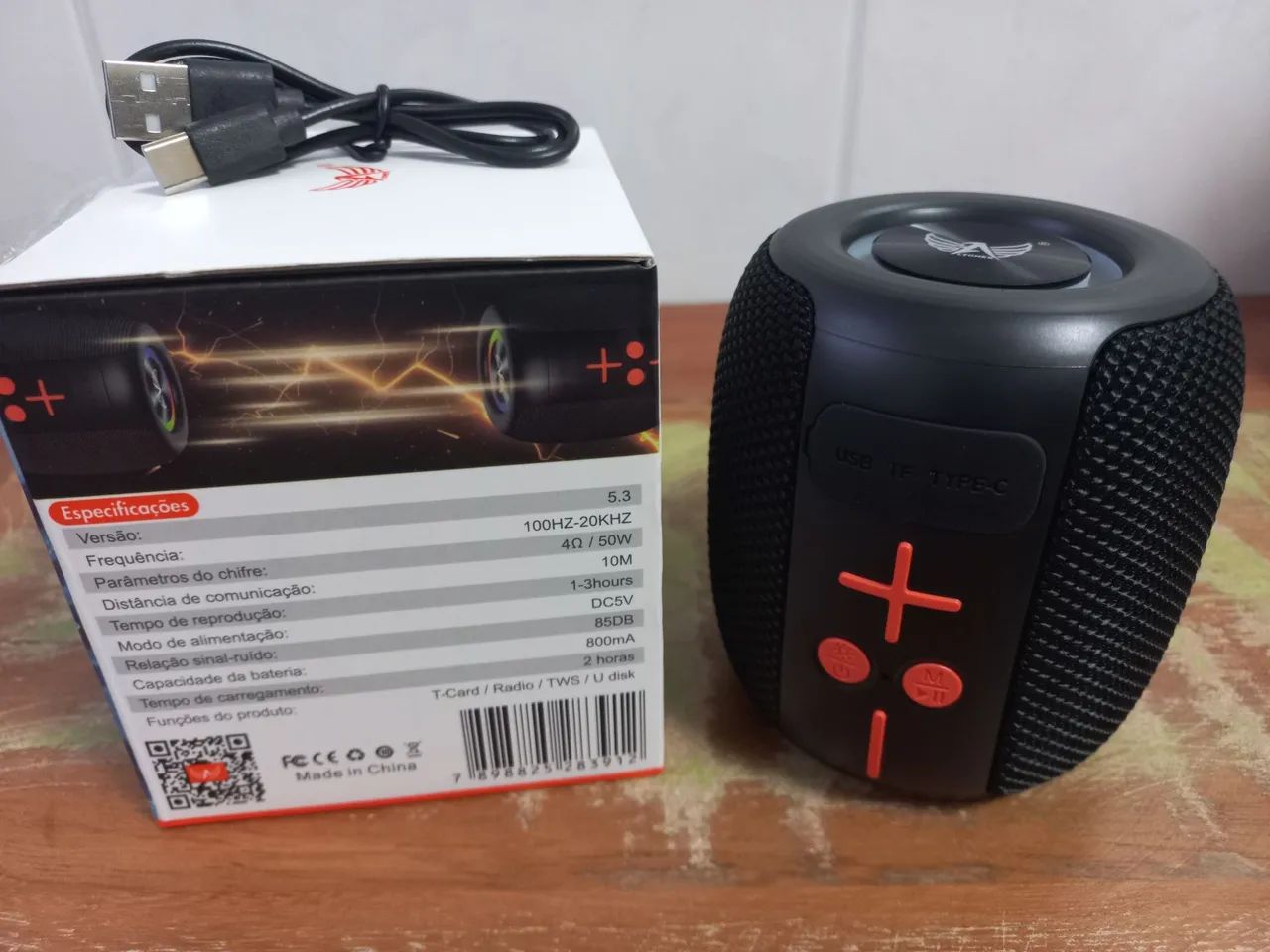 Mini caixa de som - 50W - NOVA - Foto 3