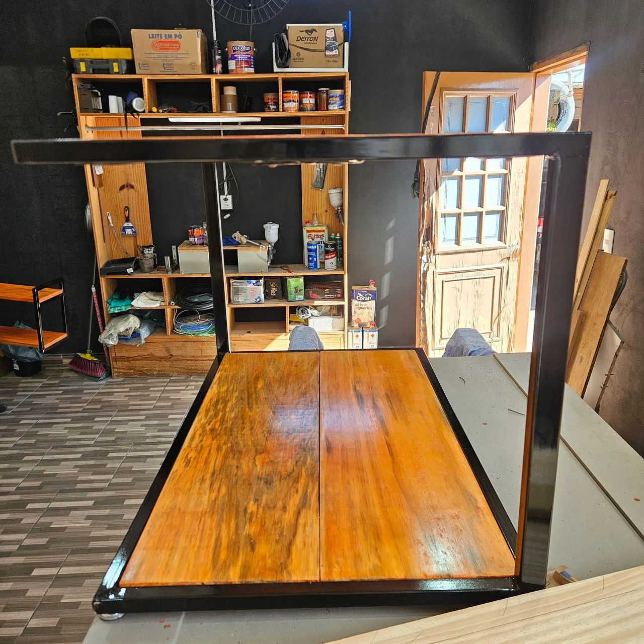 Mesa De Centro Estilo Industrial  - Foto 3