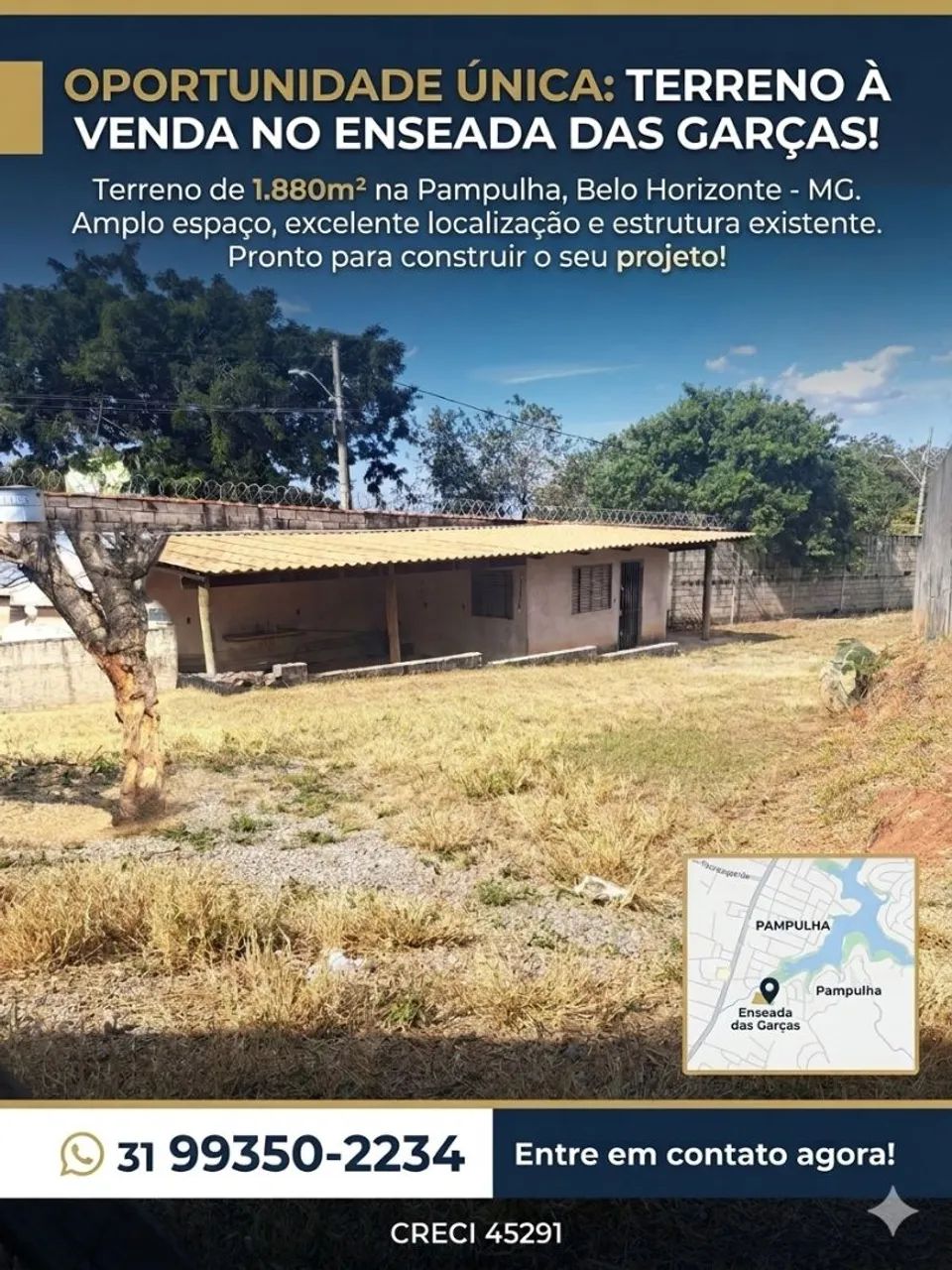 Terreno Bairro Enseada das Garças BH