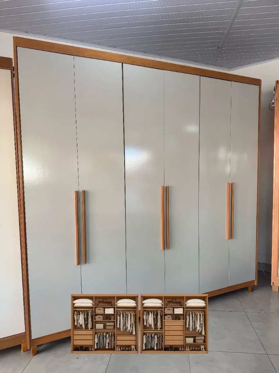 Guarda roupa de casal Áries Lopas 
