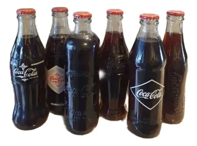 Kit Retro Coca Cola 6 Garrafas Cheias (Usado) - Foto 2