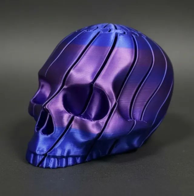 VALIEM MONSTER MOUTH SLIME （SKULL） ZenSkull 3D Caveira Slime Colorida Anti Stress Sensorial