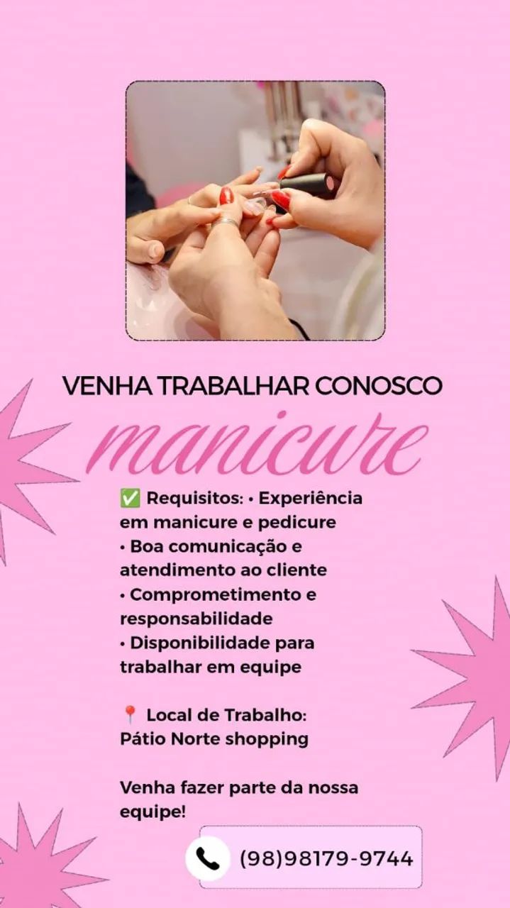 Vaga de manicure 