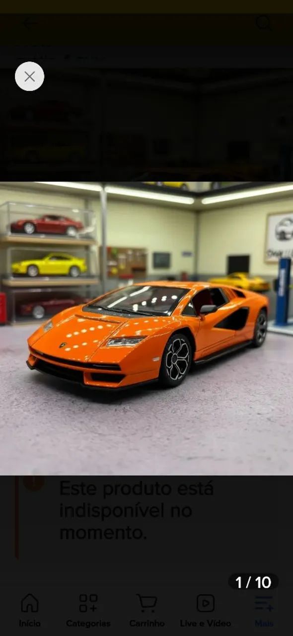 LAMBORGHINI COUNTHACH 1/24 LARANJA 1/24
