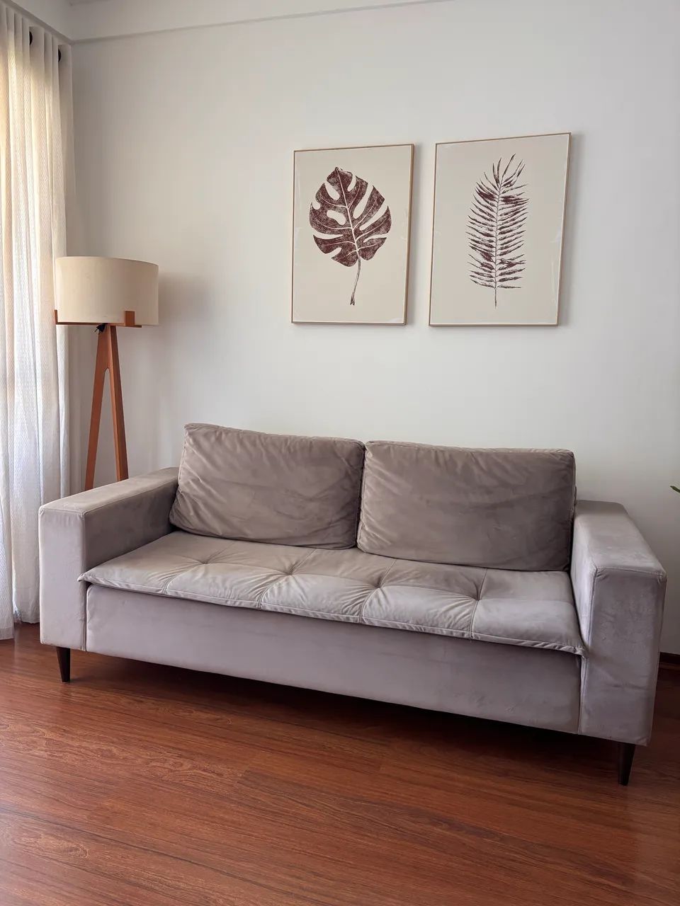sofa living veludo 2.05cm 