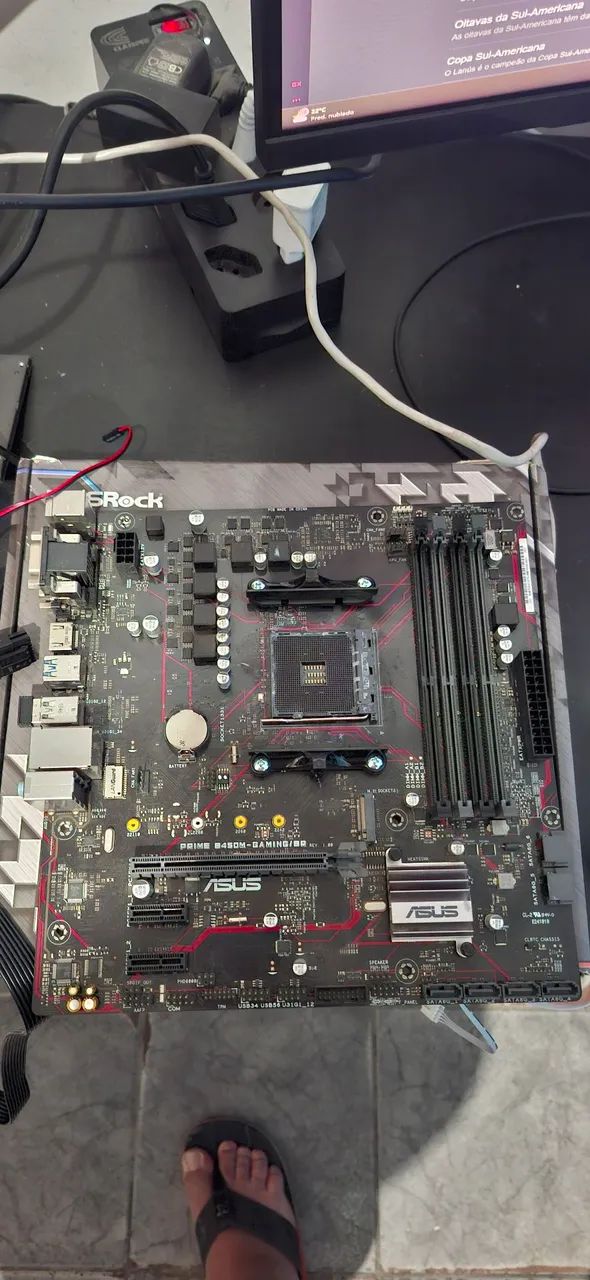 Placa-Mãe - Com Defeito - ASUS Prime B450M Gaming/BR, AMD AM4, mATX, DDR4