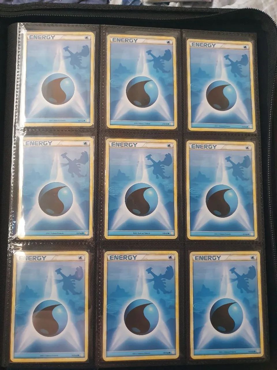 Cartas pokemon energias hgss de água